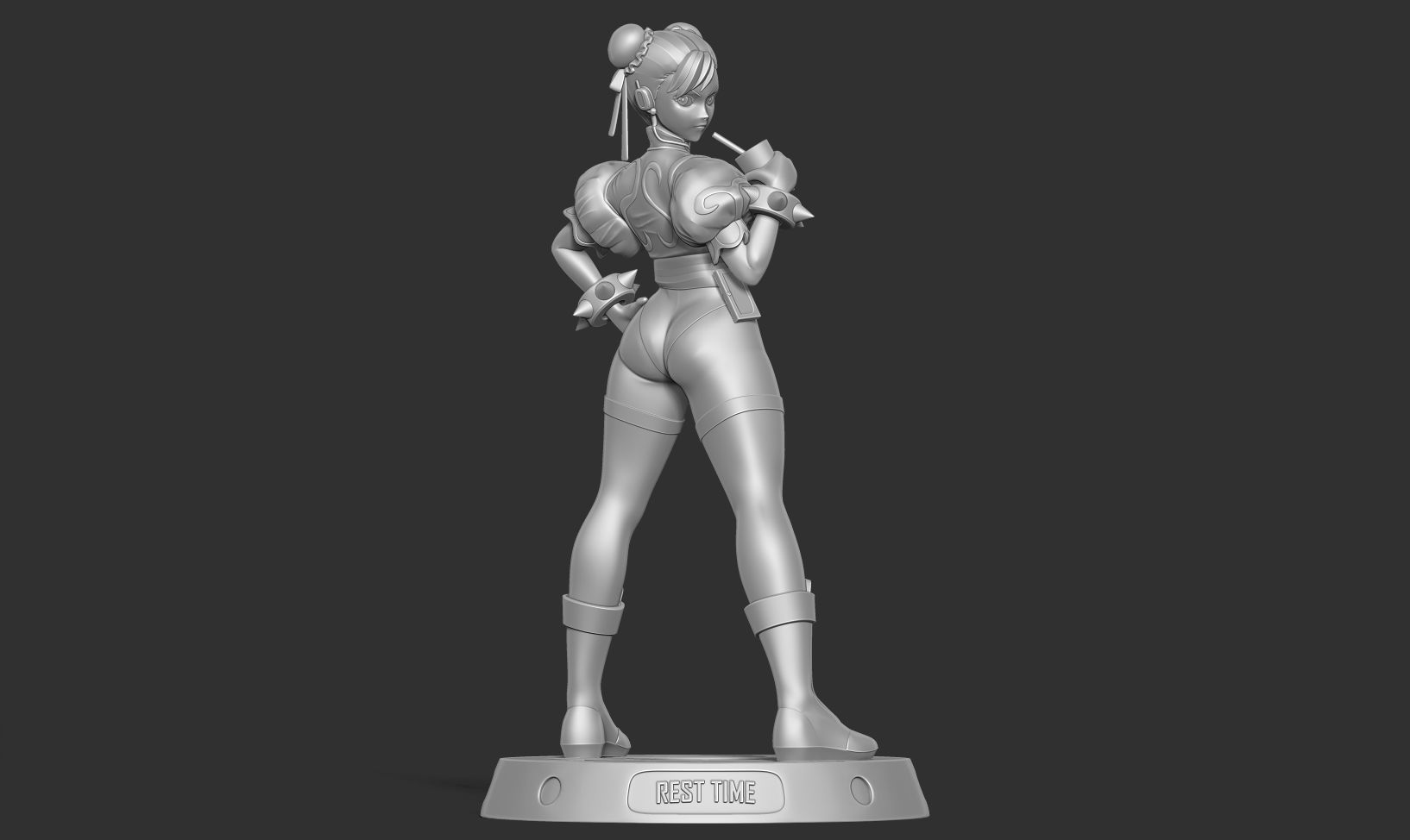 Chun-Li - Street Fighter Fanart 3D print model_11
