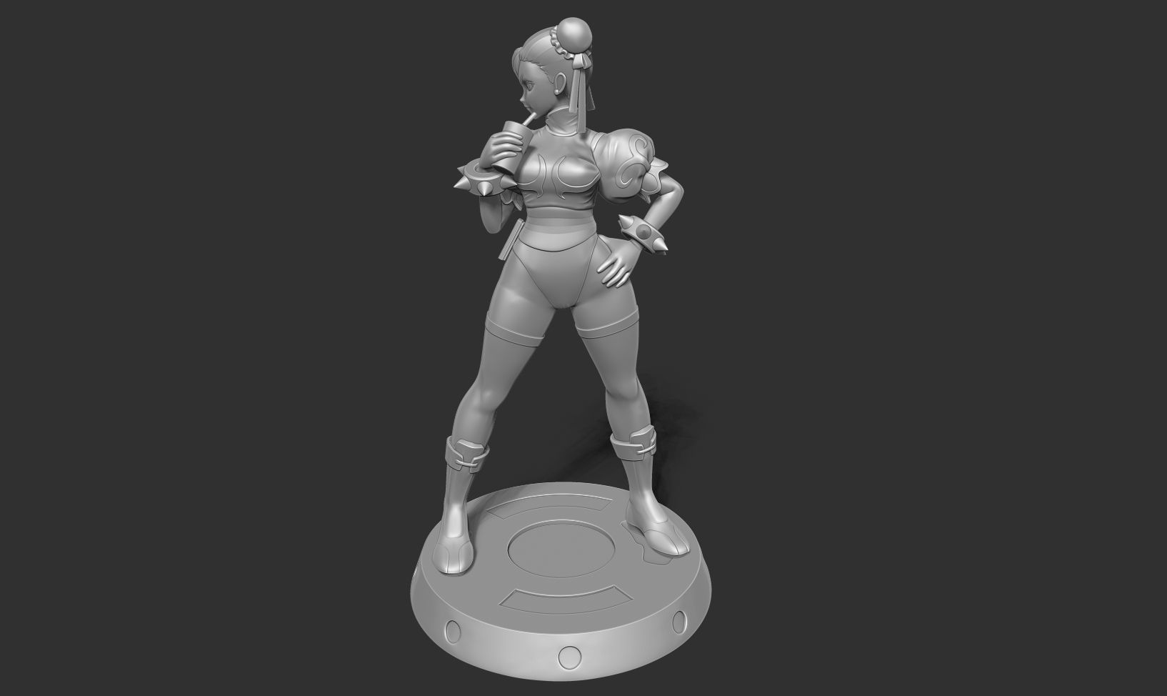 Chun-Li - Street Fighter Fanart 3D print model_20
