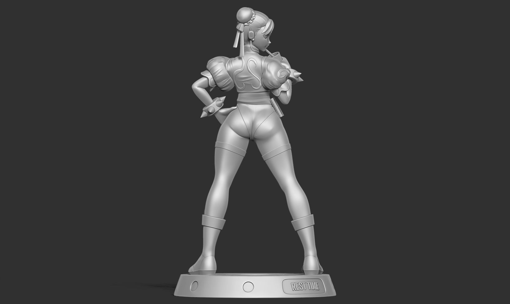 Chun-Li - Street Fighter Fanart 3D print model_8