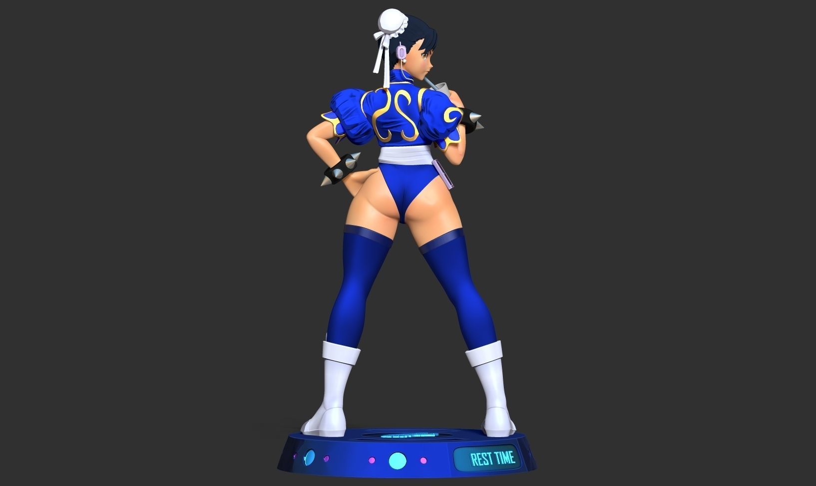 Chun-Li - Street Fighter Fanart 3D print model_10
