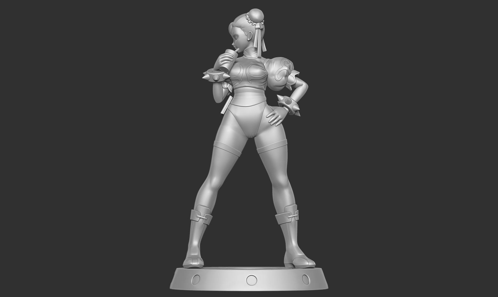 Chun-Li - Street Fighter Fanart 3D print model_14