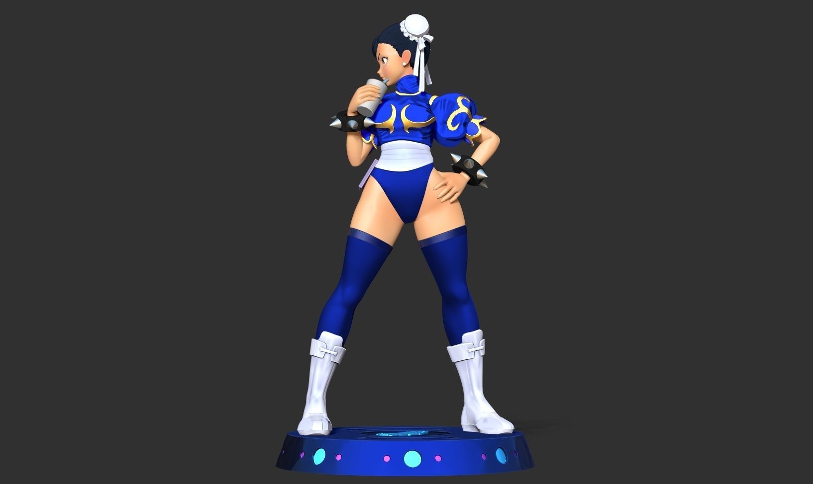 Chun-Li - Street Fighter Fanart 3D print model_7