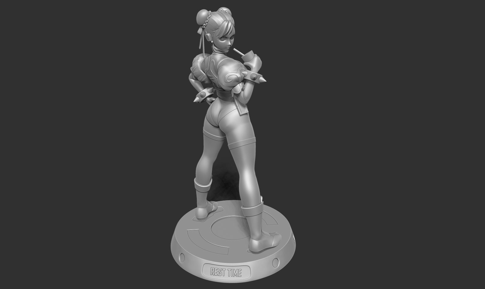 Chun-Li - Street Fighter Fanart 3D print model_16