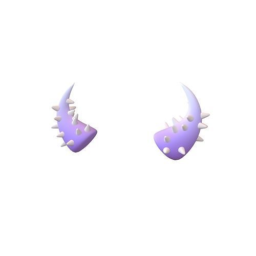 Devil Horn v2 034 Low-poly 3D model