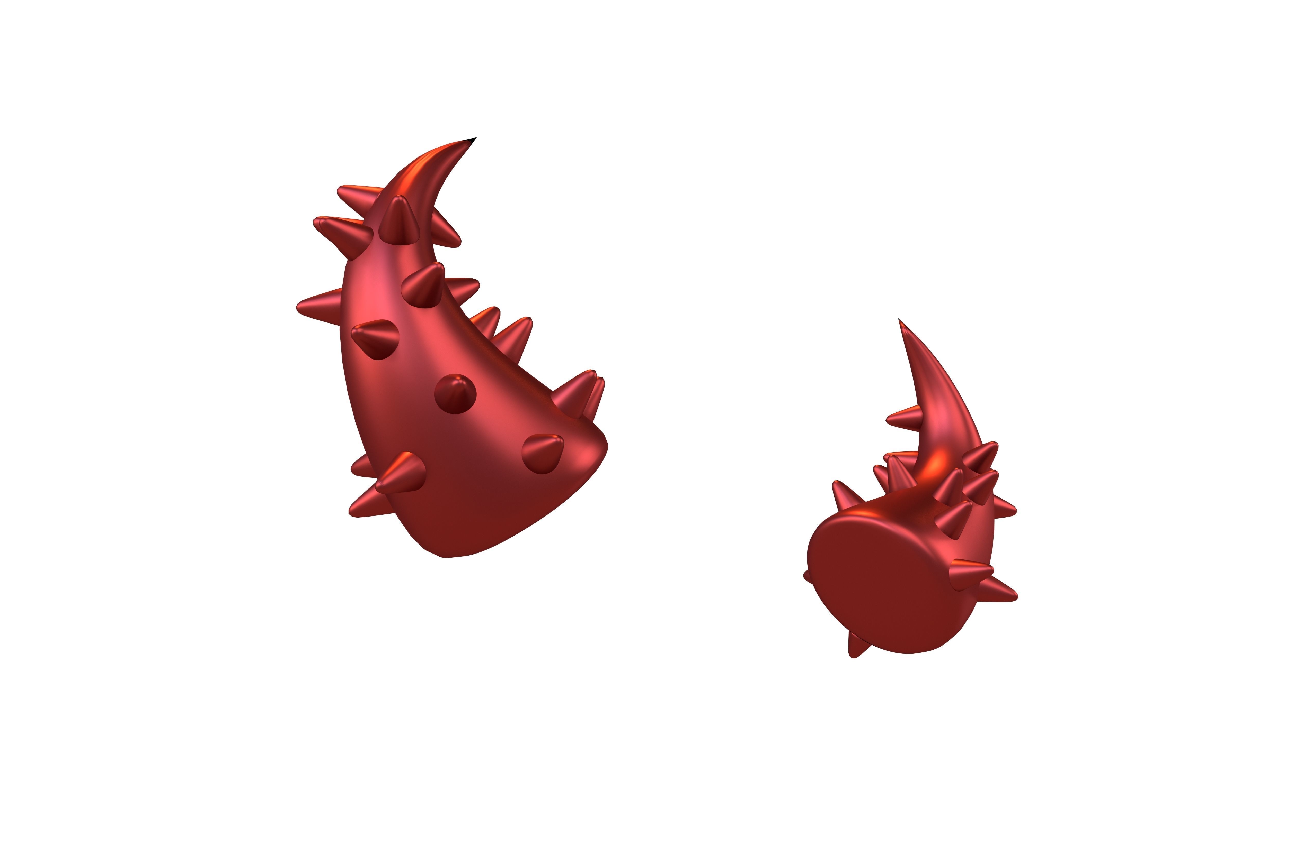 Devil Horn v2 035 Low-poly 3D model_2