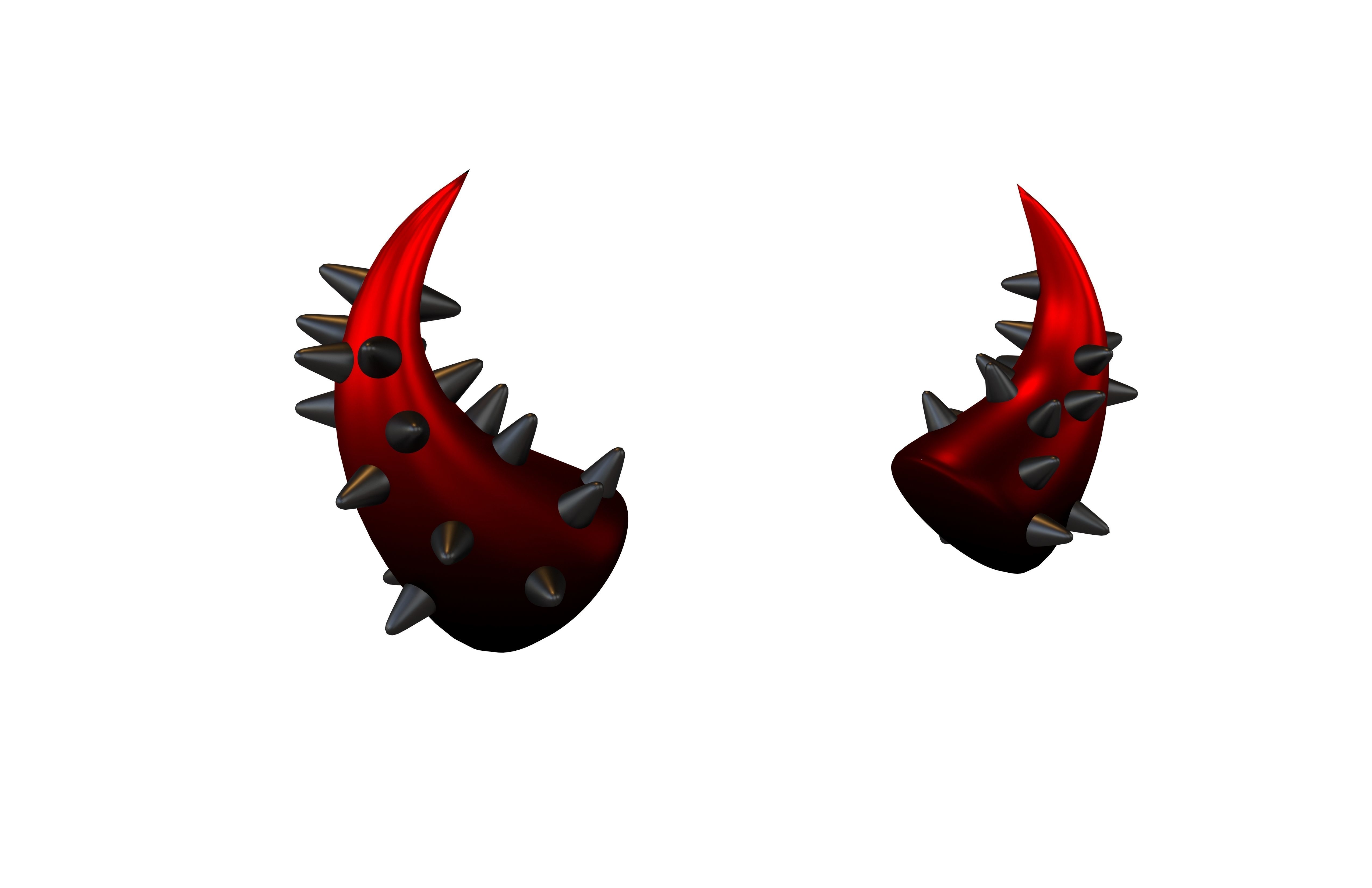 Devil Horn v2 040 Low-poly 3D model_1