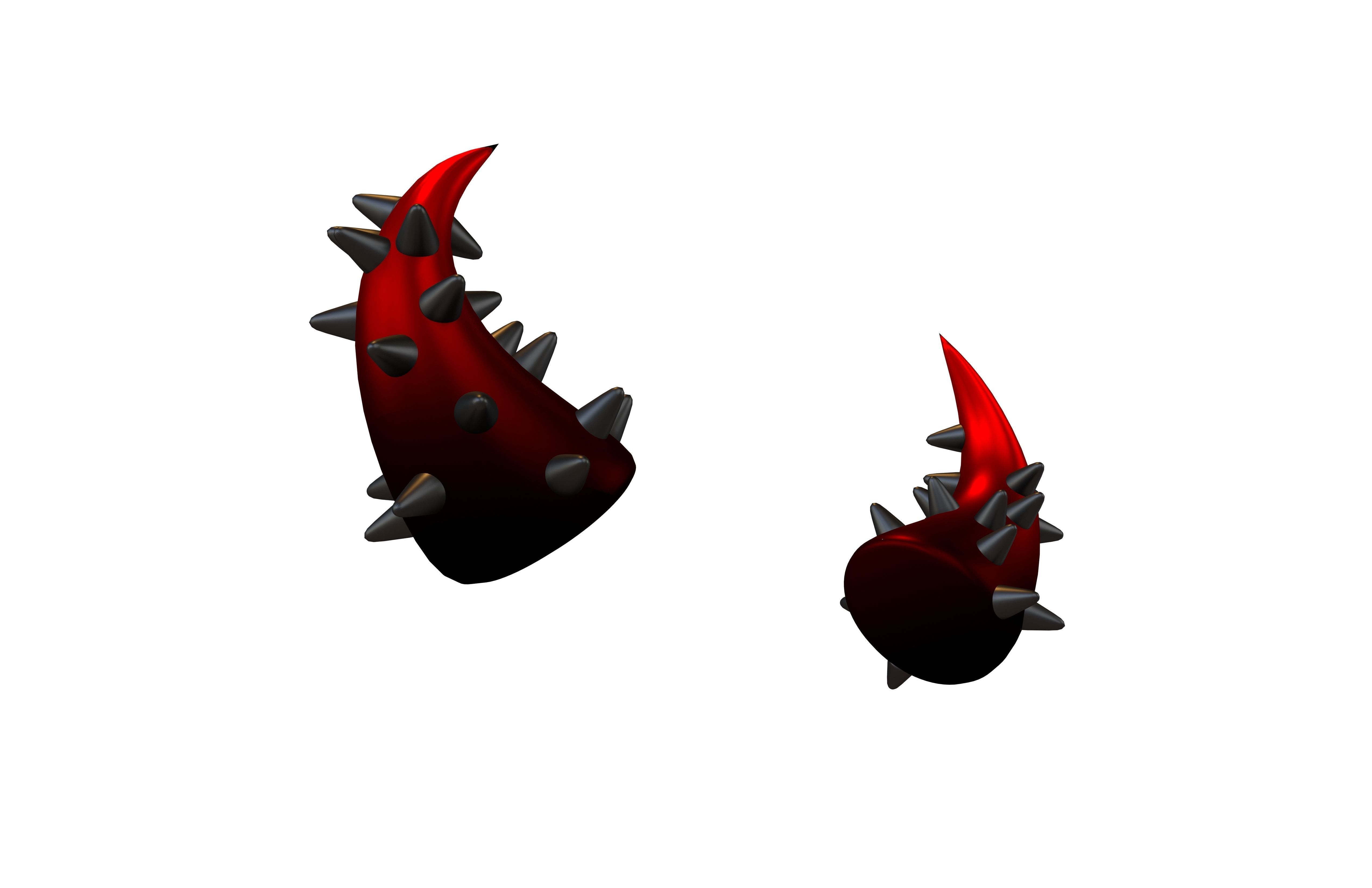 Devil Horn v2 040 Low-poly 3D model_3