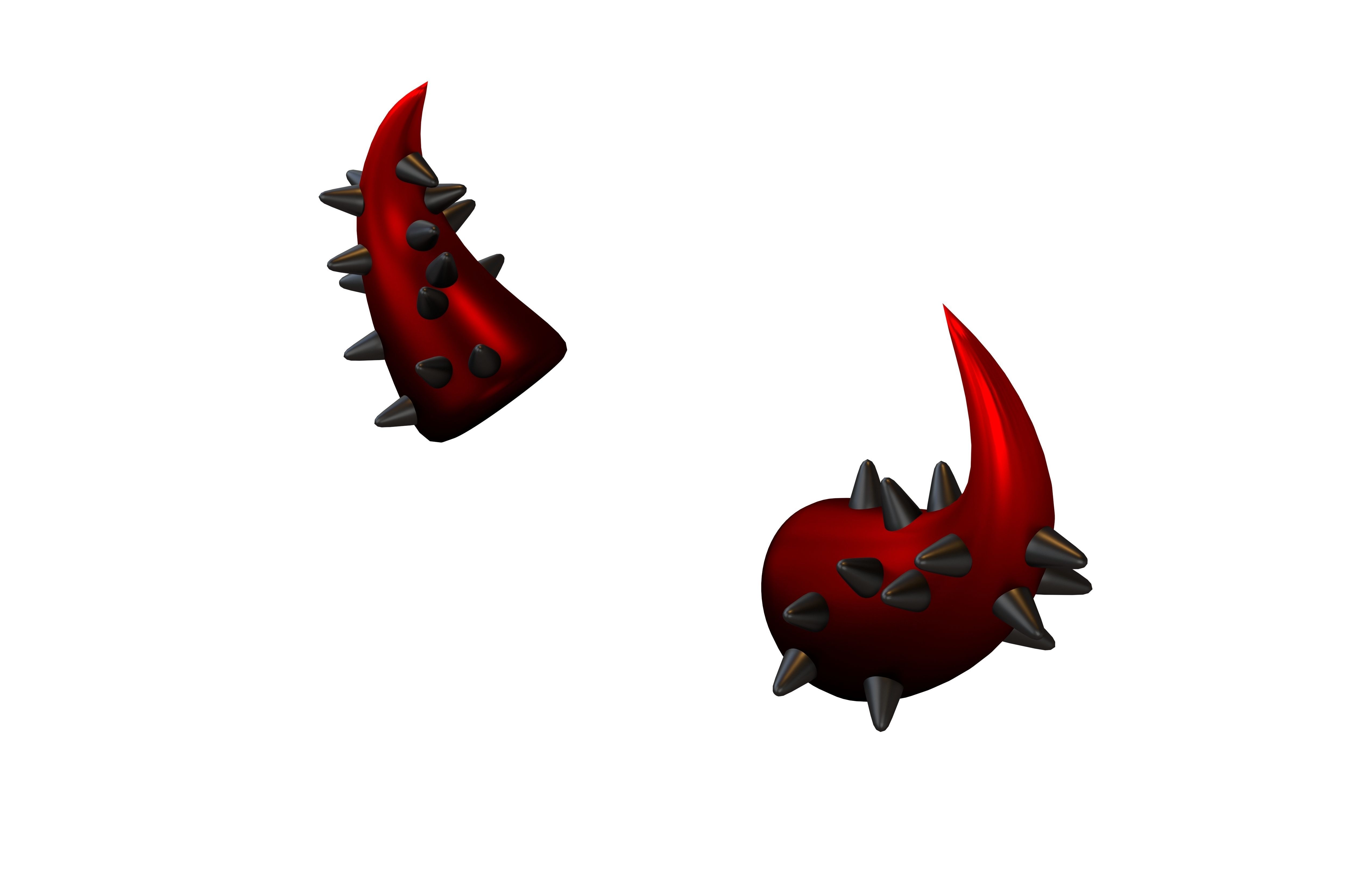 Devil Horn v2 040 Low-poly 3D model_2