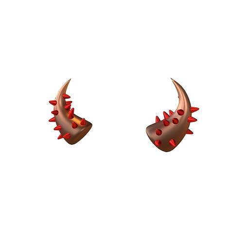 Devil Horn v2 046 Low-poly 3D model