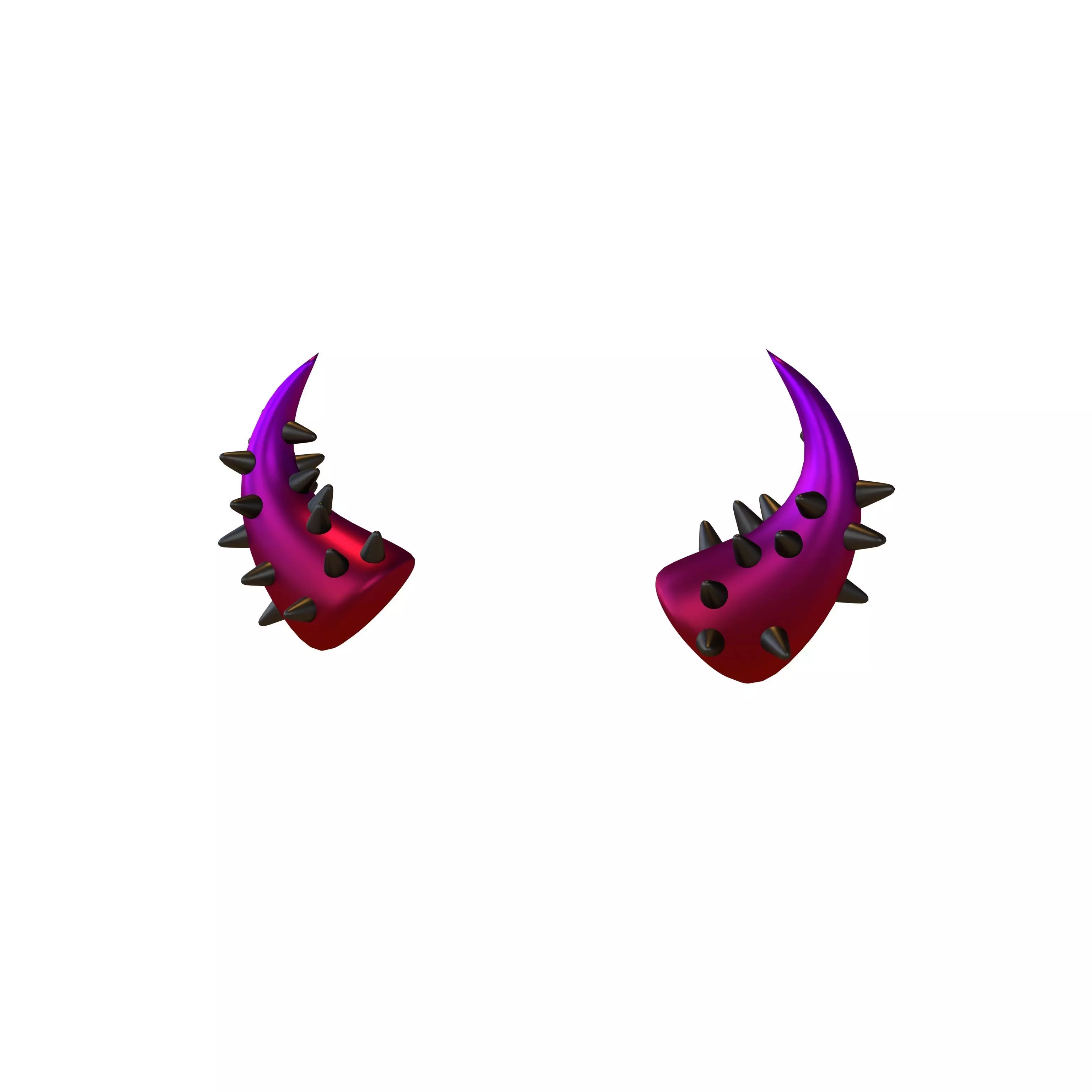 Devil Horn v2 055 Low-poly 3D model_0