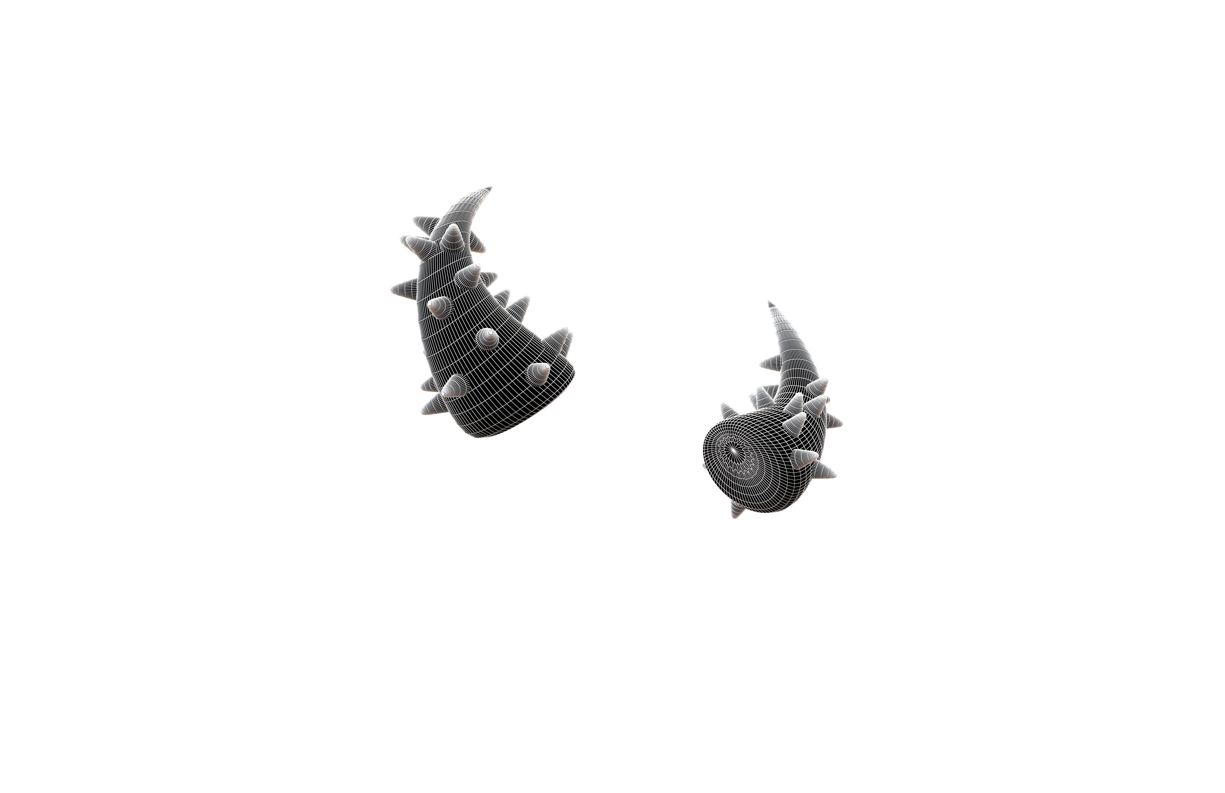 Devil Horn v2 057 Low-poly 3D model_6