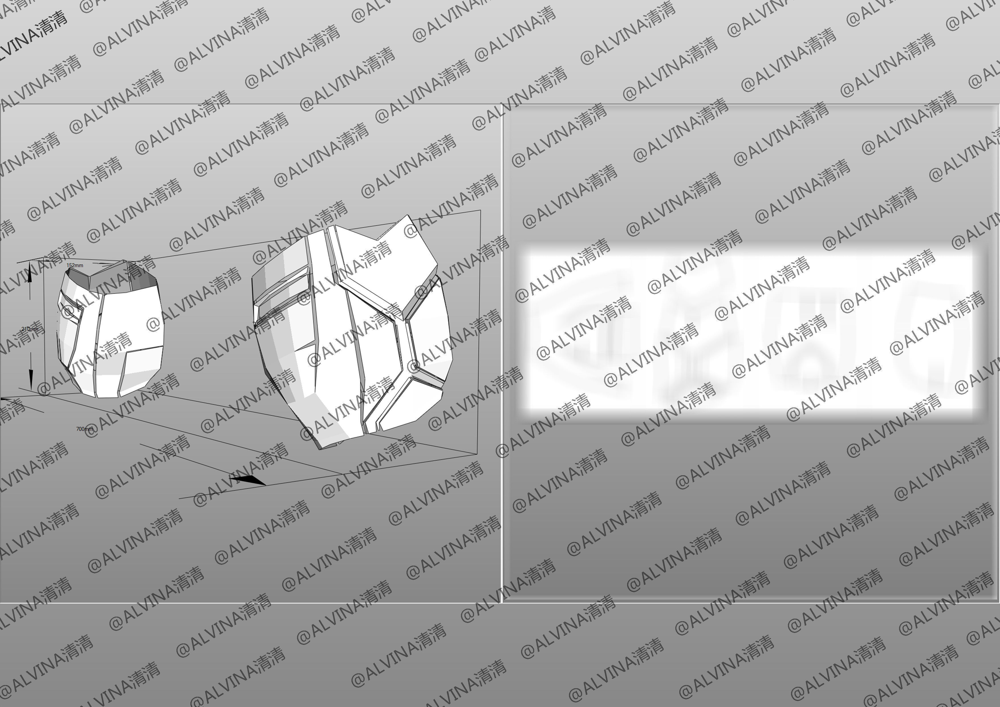 Armorized Deadpool Cosplay Pepakura Foam Full Low-poly 3D model_23