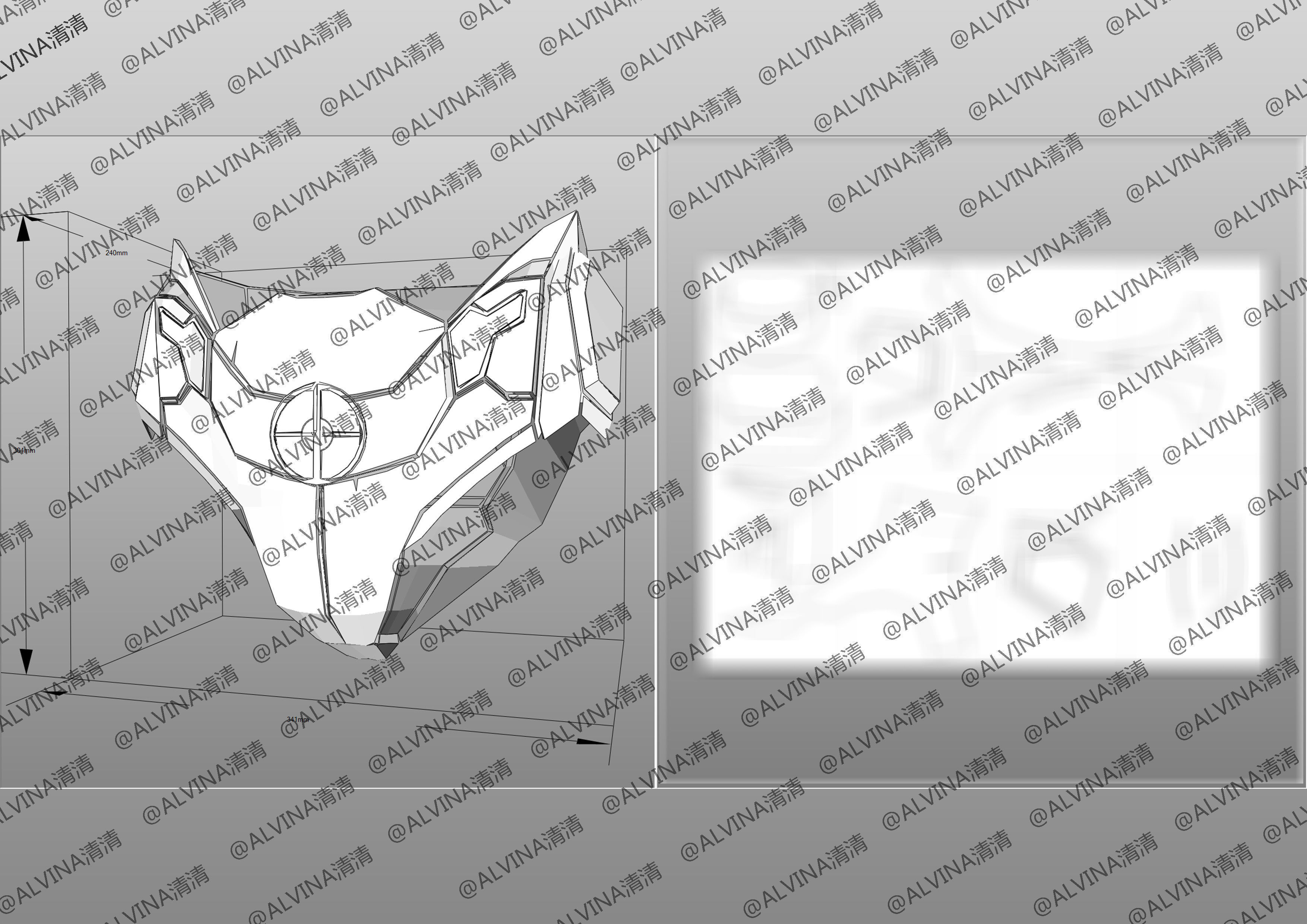 Armorized Deadpool Cosplay Pepakura Foam Full Low-poly 3D model_21