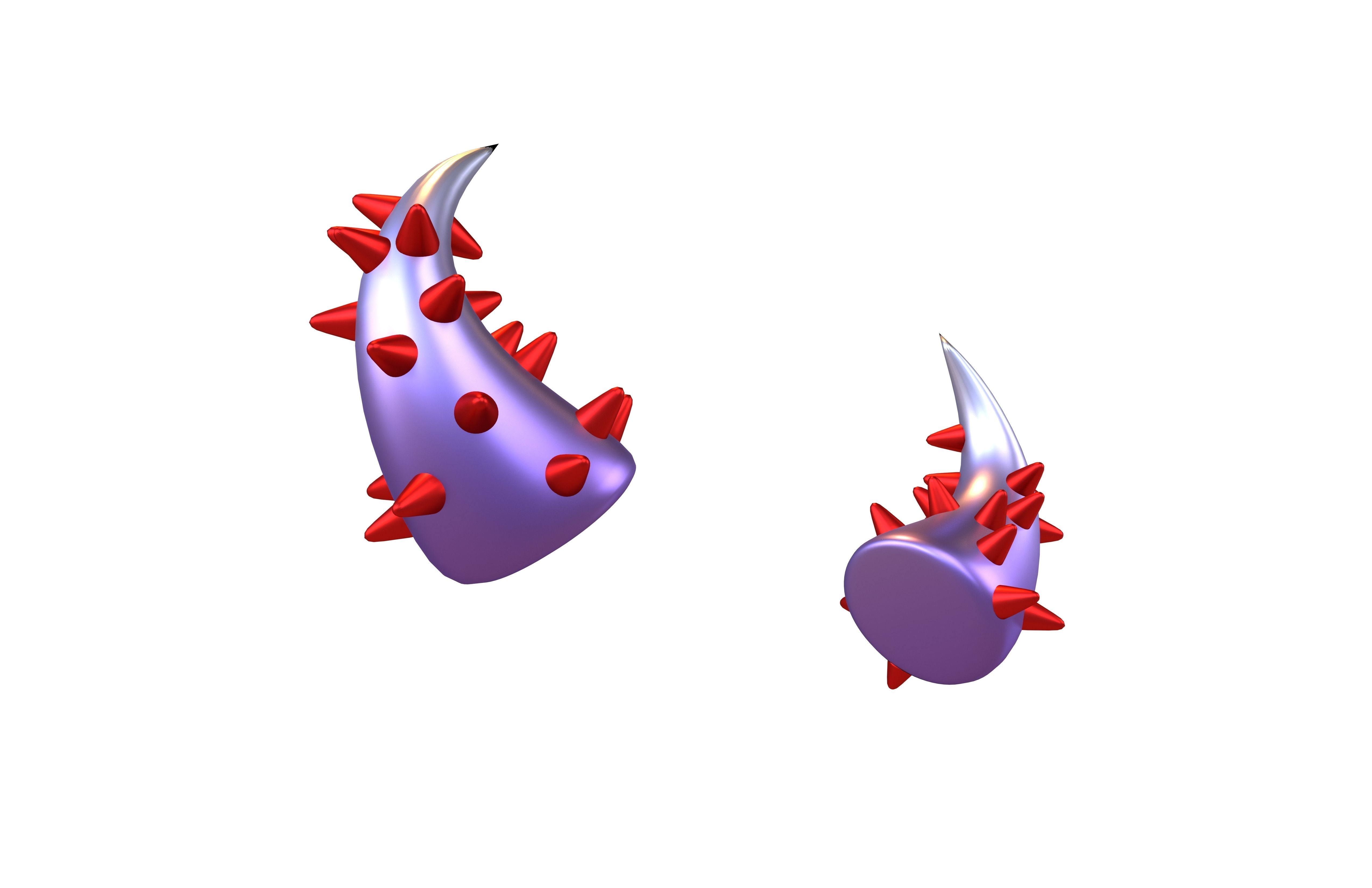 Devil Horn v2 066 Low-poly 3D model_3