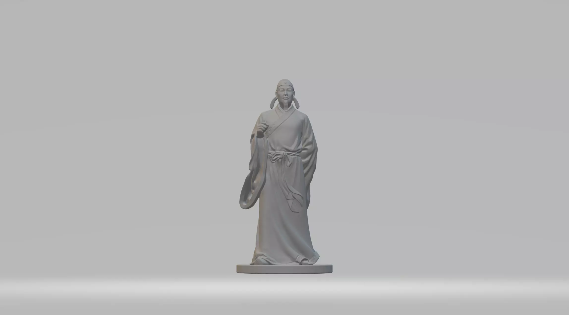 Li Bai Ancient Literati Poet 3D print model_0