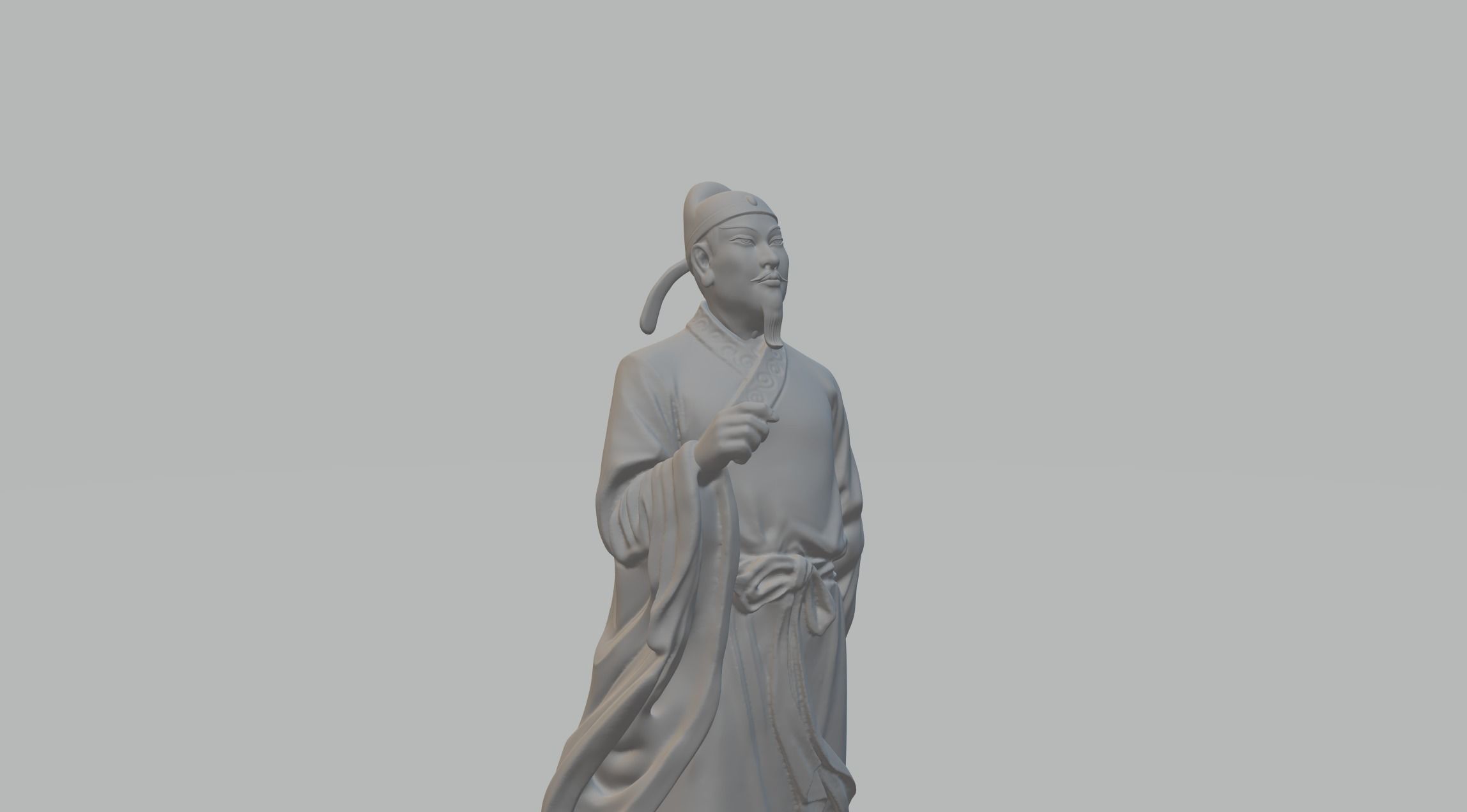 Li Bai Ancient Literati Poet 3D print model_5