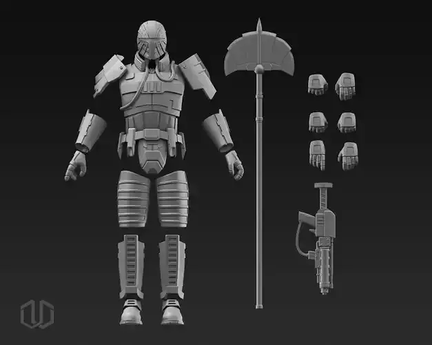 Mandalore The Ultimate Action Figure Kit 3D print model