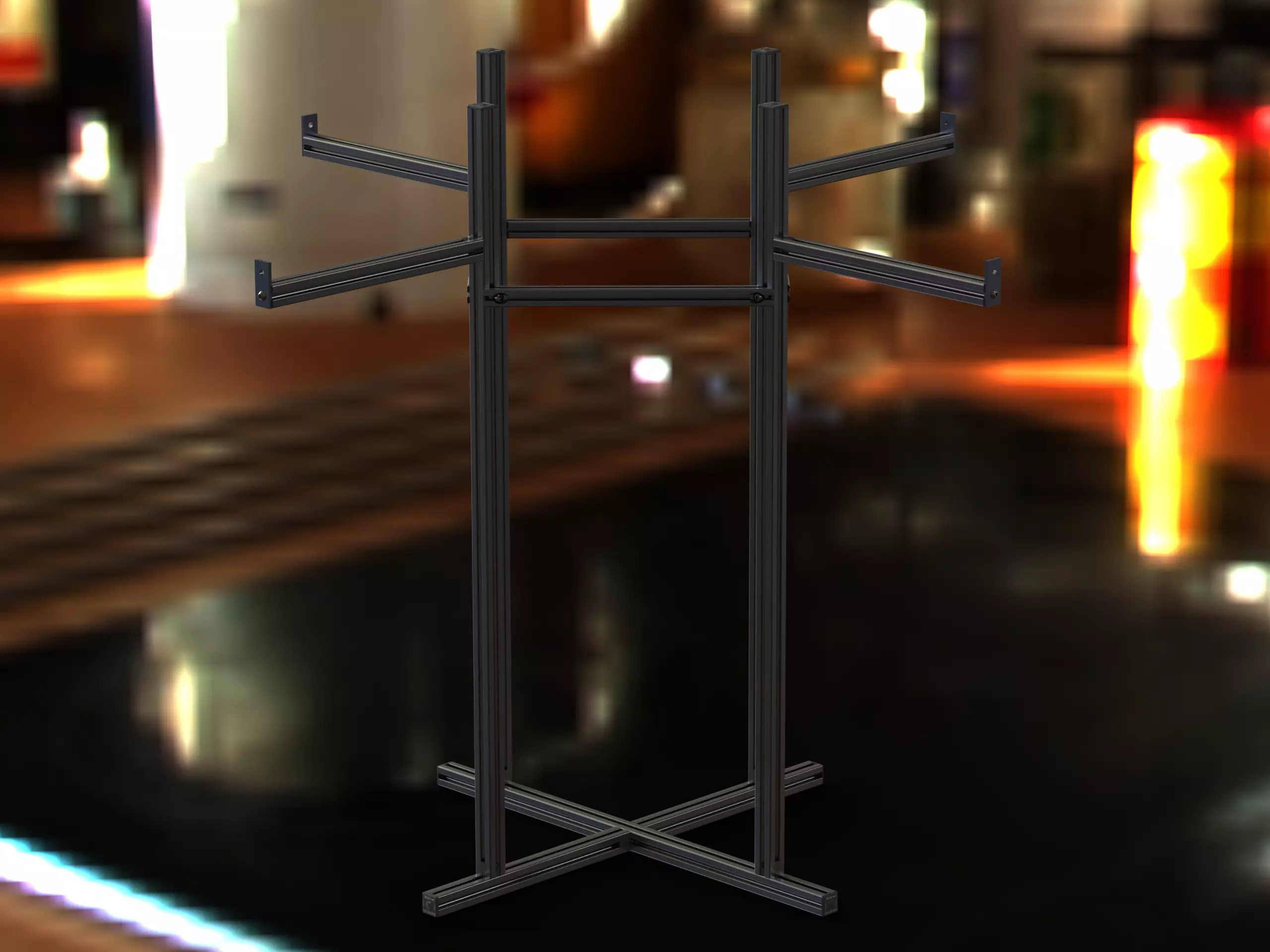 Aluminium Coat Rack 3D model