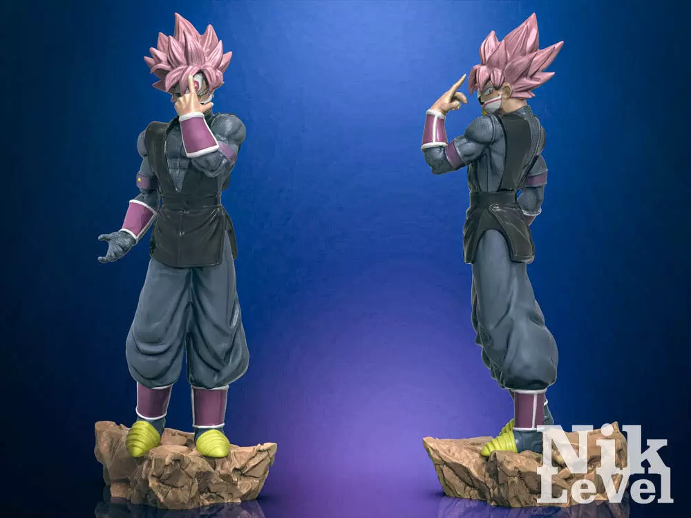 Black Son Goku Super Saiyan Rose Dragon Ball 3D Printable 3D print model