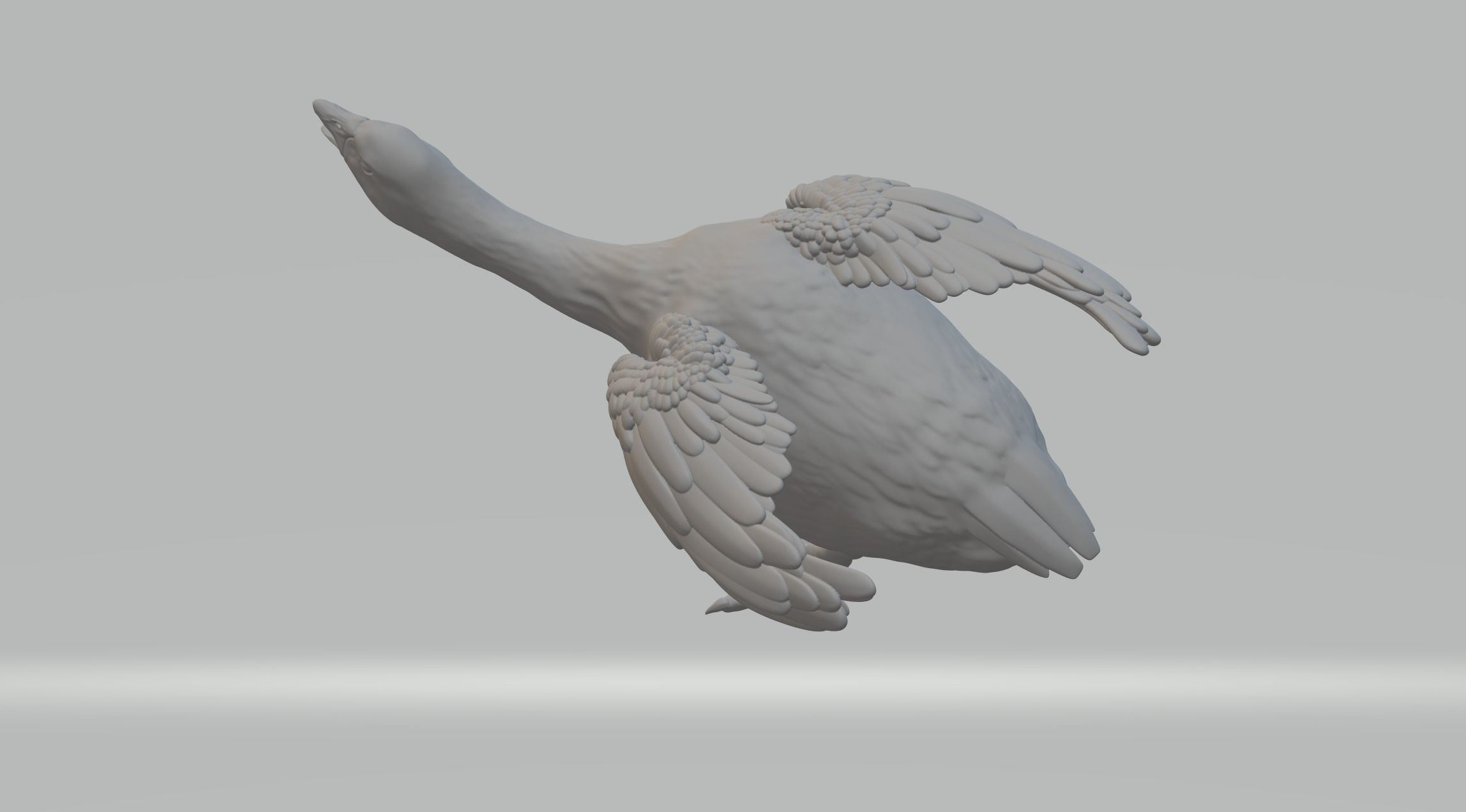 Little Swan Ornaments 3D print model_5