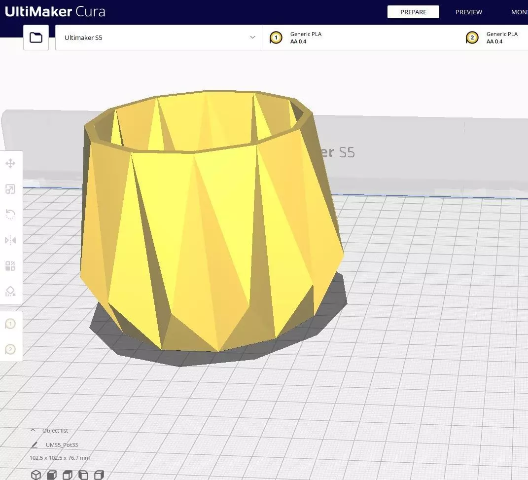 Garden Pot 33 Free 3D print model