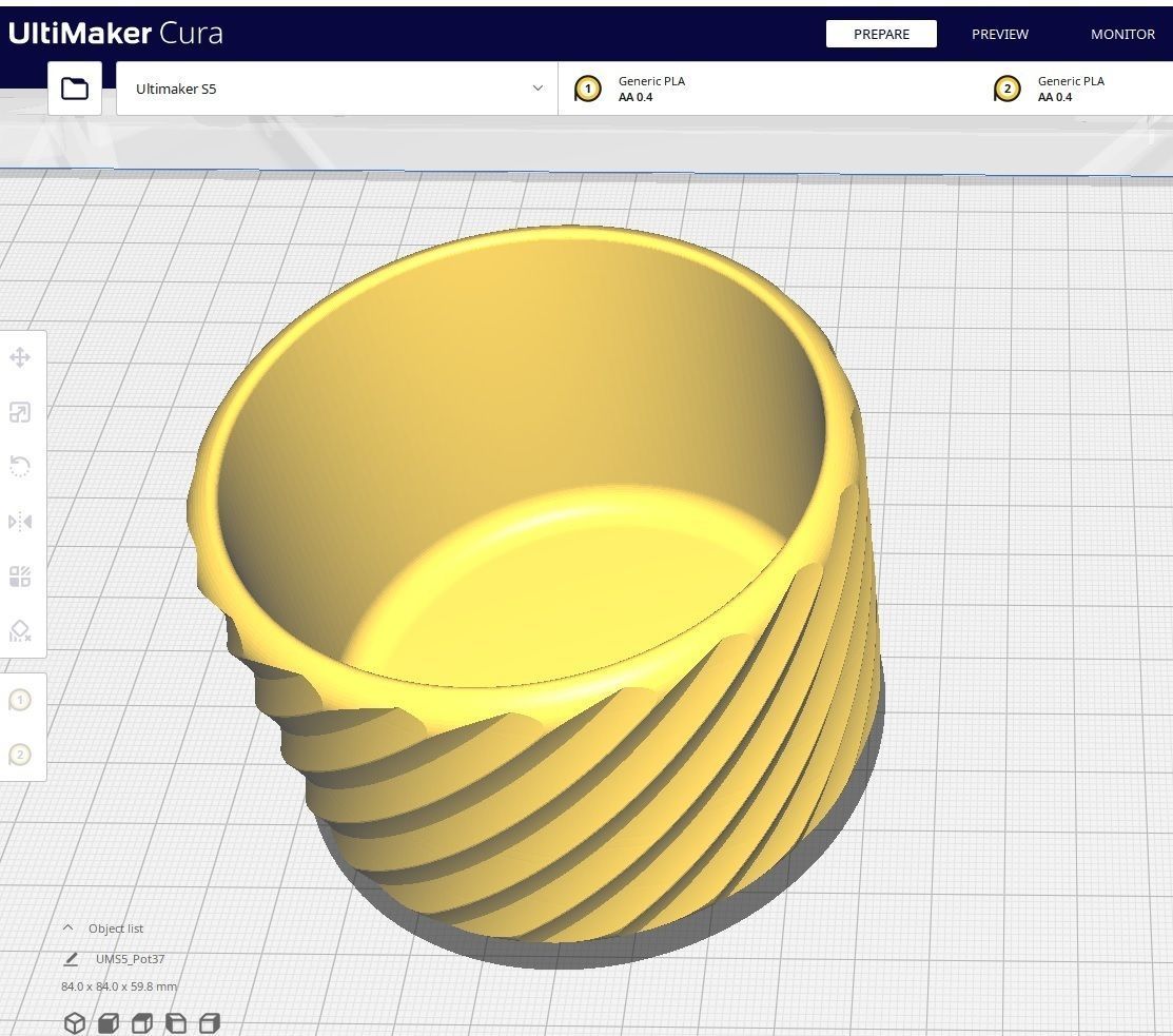 Garden Pot 37  3D print model_2