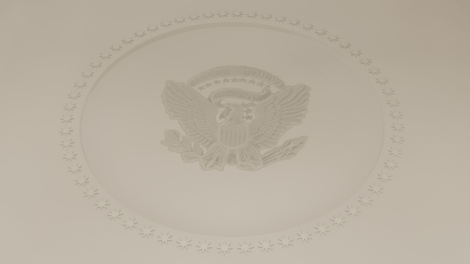 OVAL OFFICE - PRESIDENT OFFICE  Low-poly 3D model_18