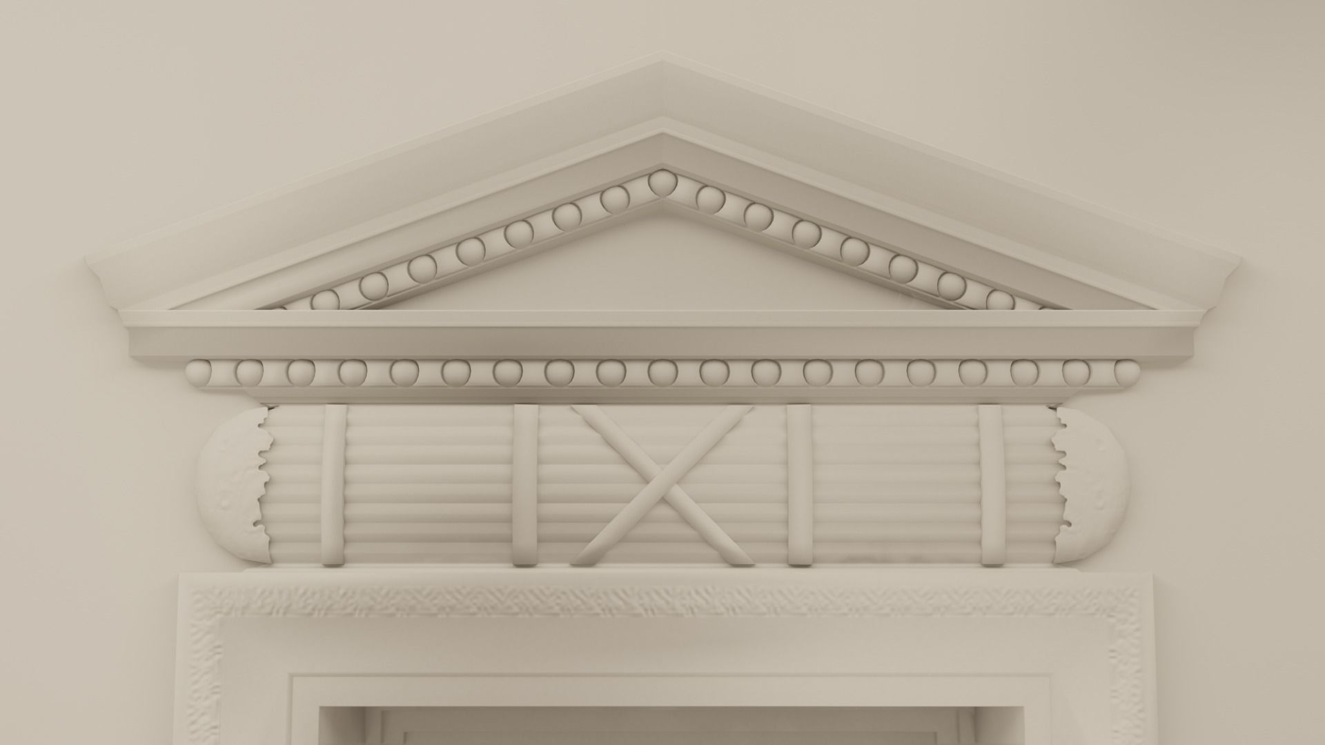 OVAL OFFICE - PRESIDENT OFFICE  Low-poly 3D model_16