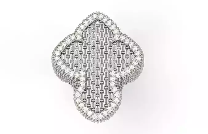 Cross all the way around option 2 3D print model
