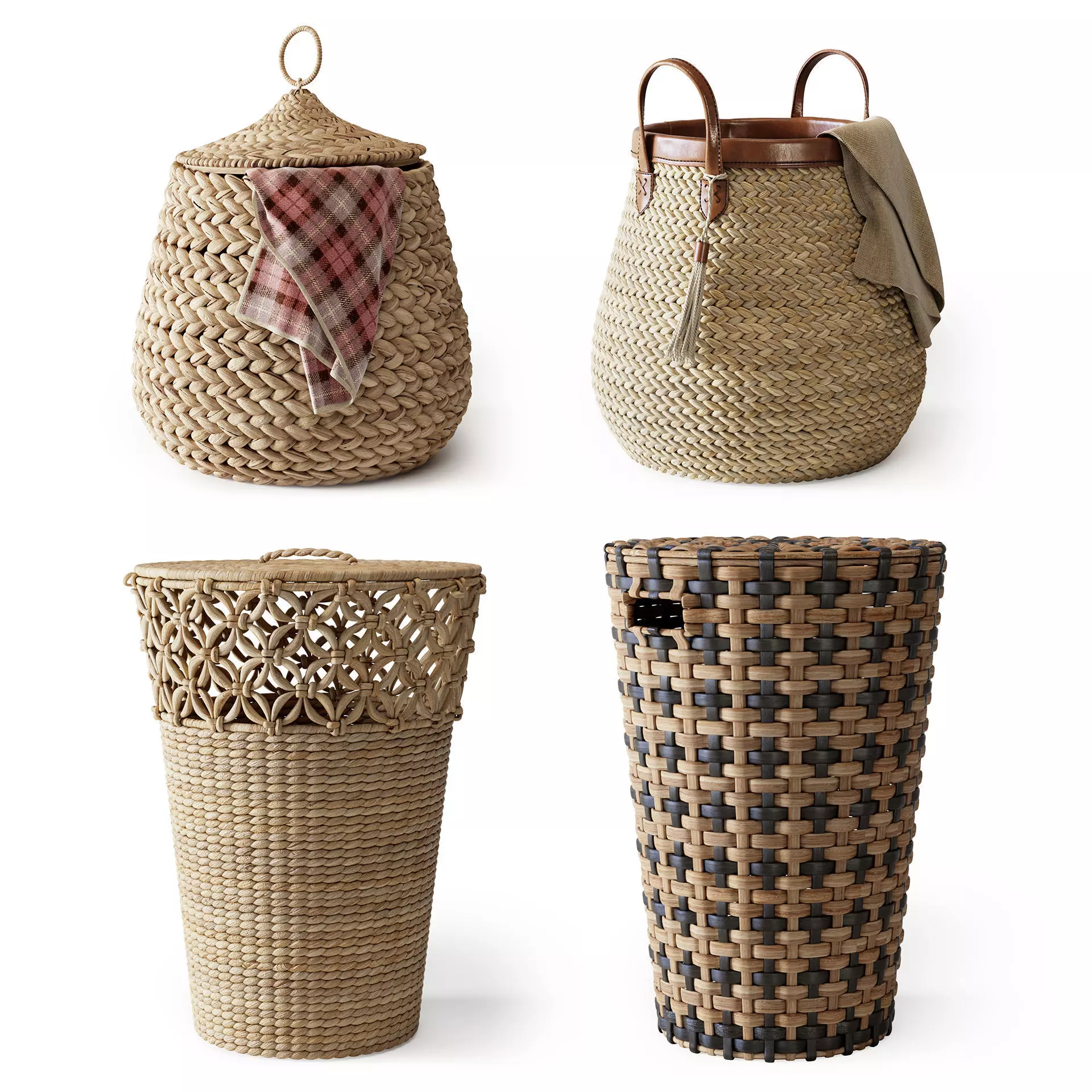 Baskets Set 25 3D model_0