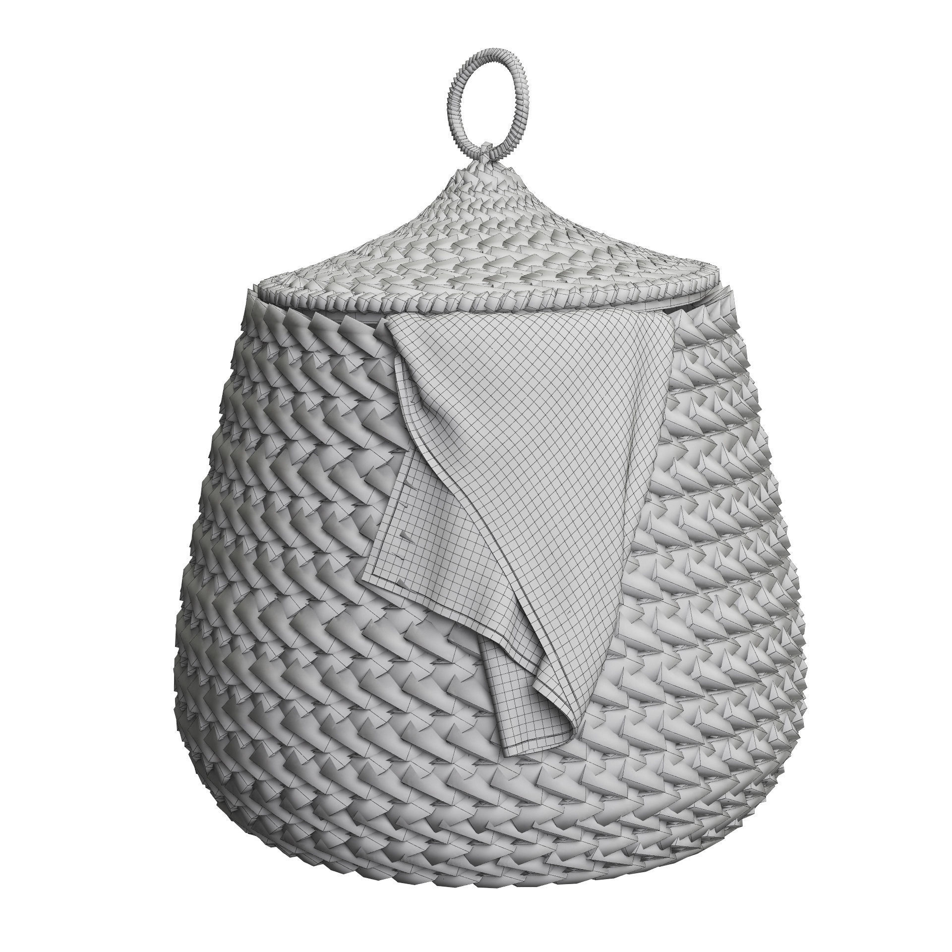 Baskets Set 25 3D model_7