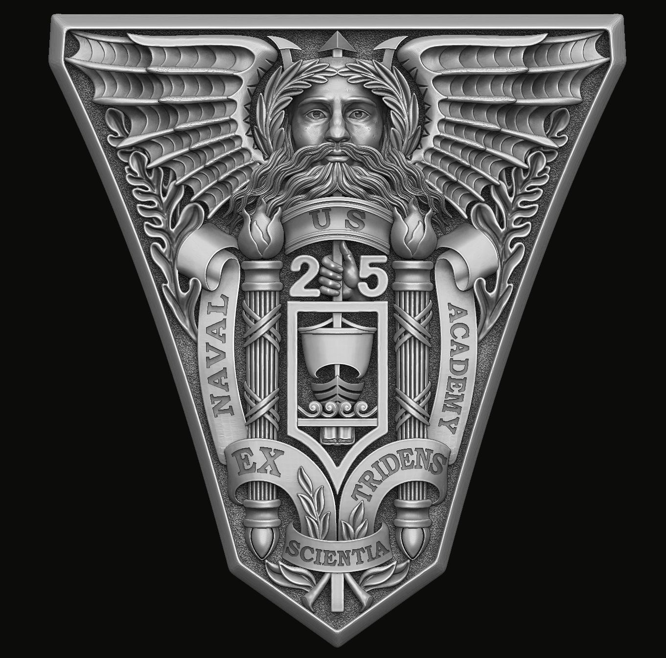 Bas-relief for the United States Ring 2025 3D print model_5