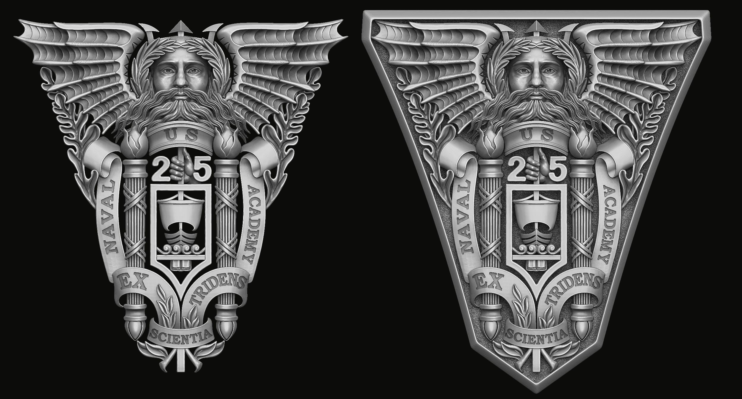 Bas-relief for the United States Ring 2025 3D print model_4