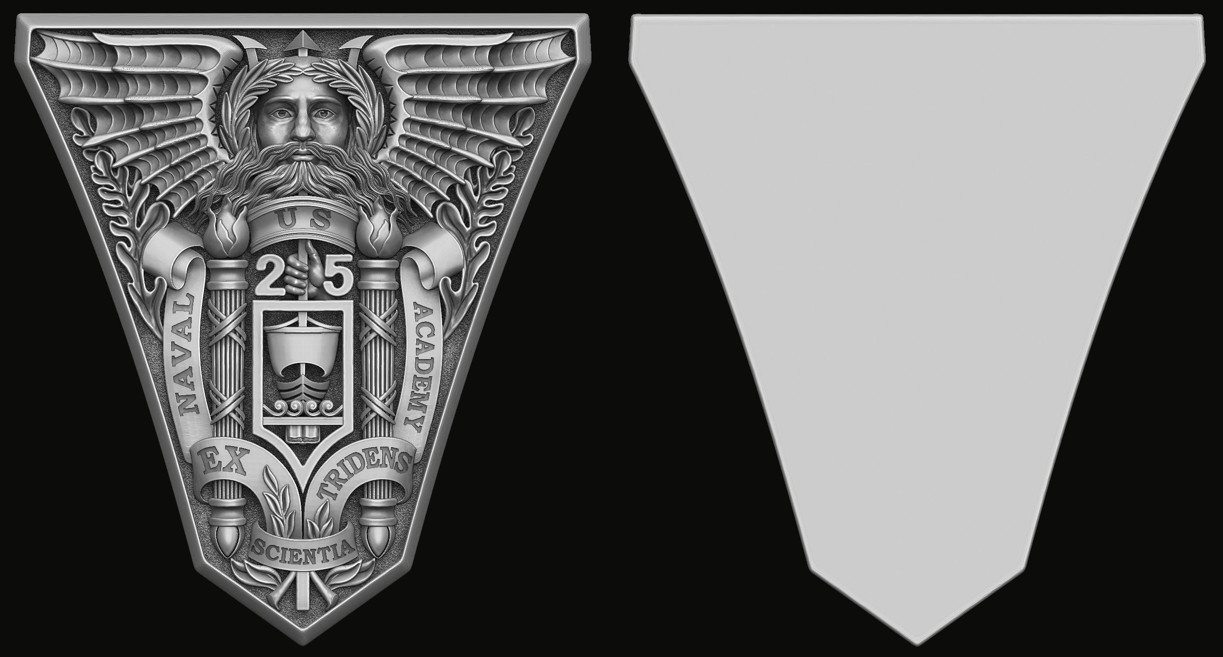 Bas-relief for the United States Ring 2025 3D print model_7