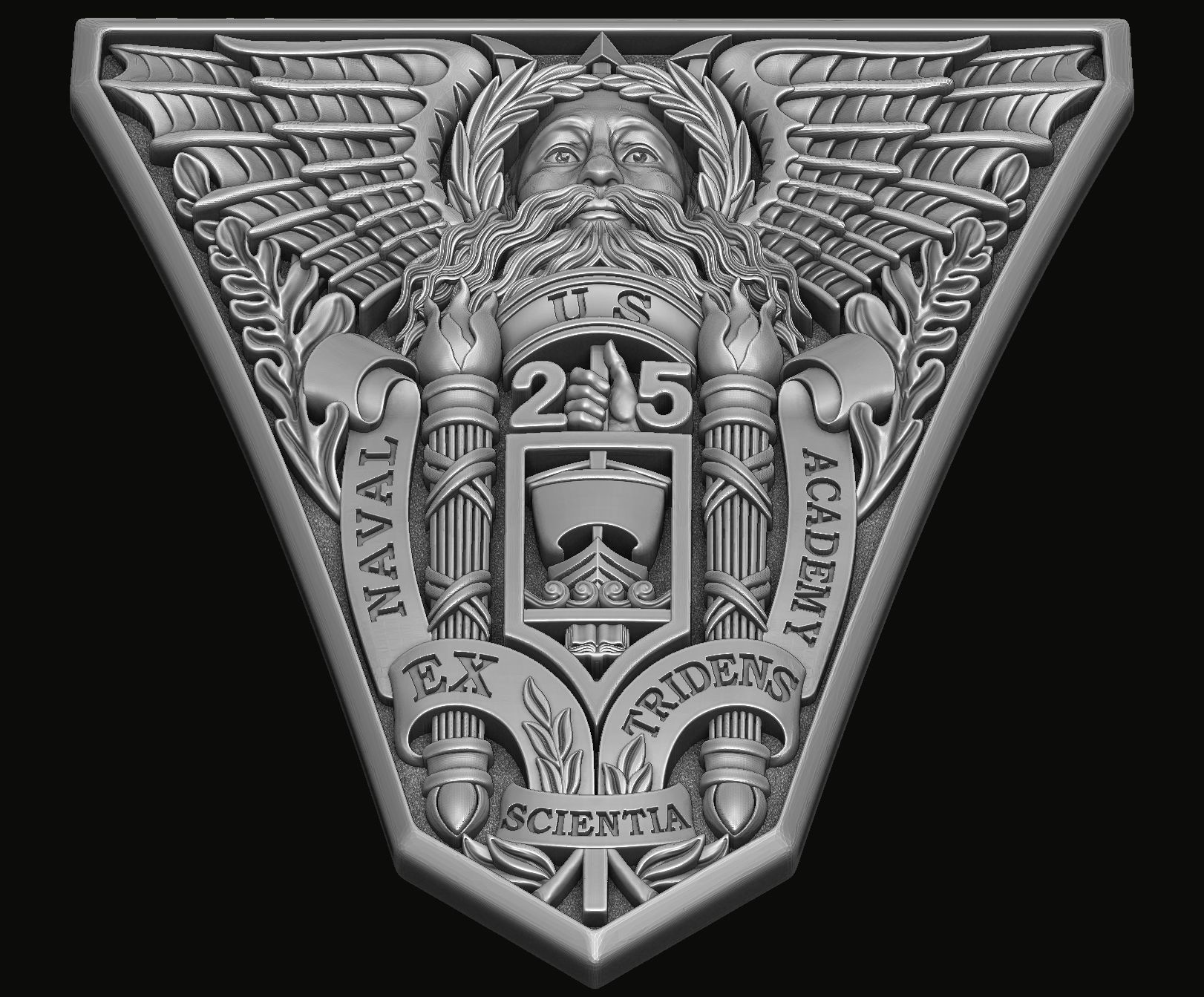 Bas-relief for the United States Ring 2025 3D print model_9