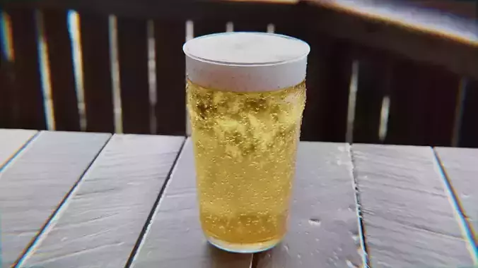 3D Beer glass blender