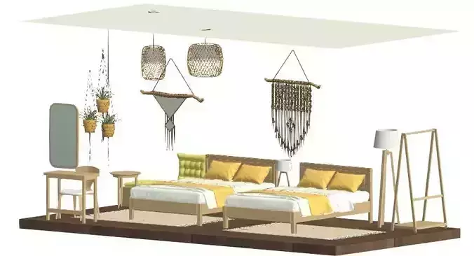 FURNITURE HOMESTAY STYLE 3D print model