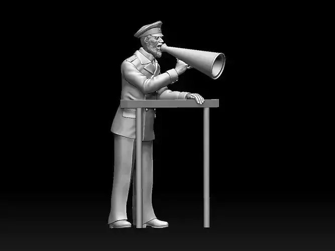 captain and mouthpiece 3D print model