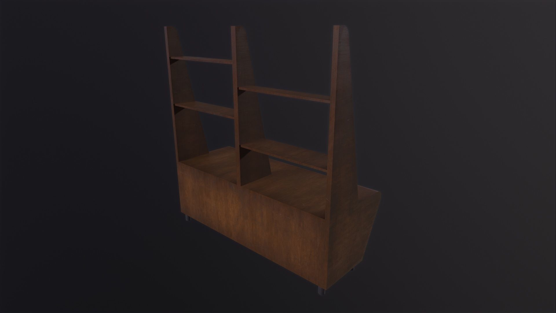 Shelf Unit 3D Model Low-poly 3D model_4