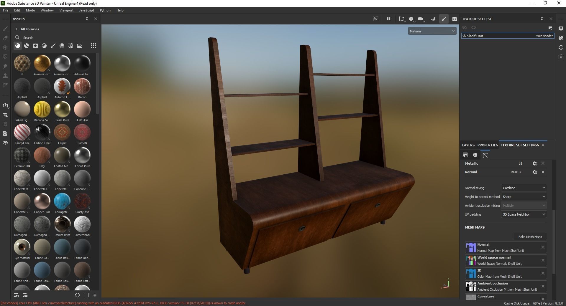Shelf Unit 3D Model Low-poly 3D model_9