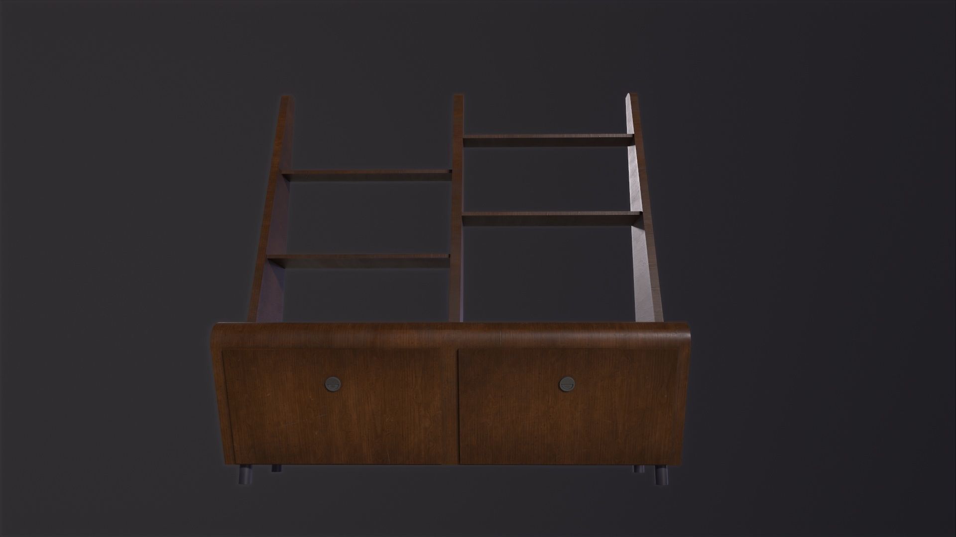 Shelf Unit 3D Model Low-poly 3D model_2