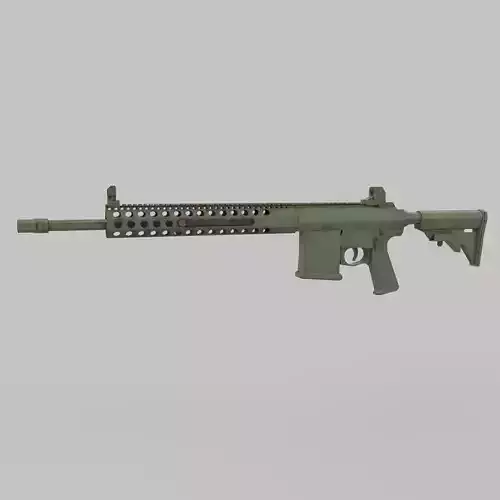 M4 gun Low-poly 3D model