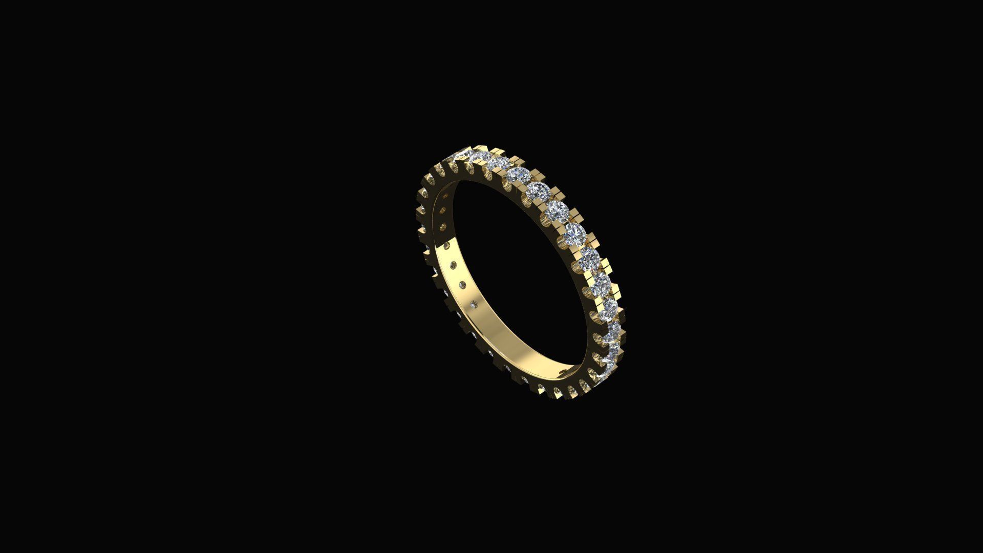Eternity Ring 17 5mm 3D print model_1