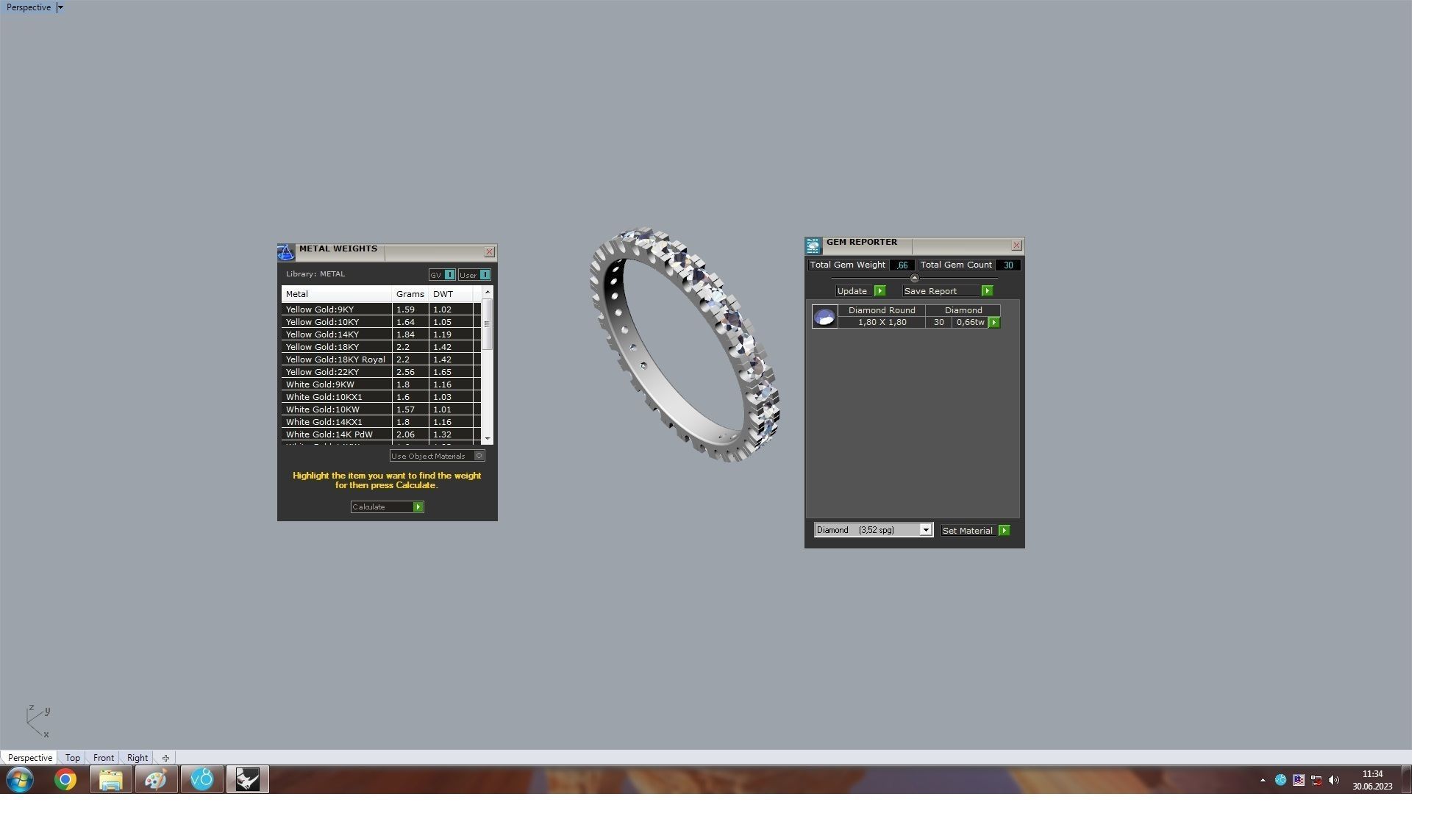 Eternity Ring 17 5mm 3D print model_8