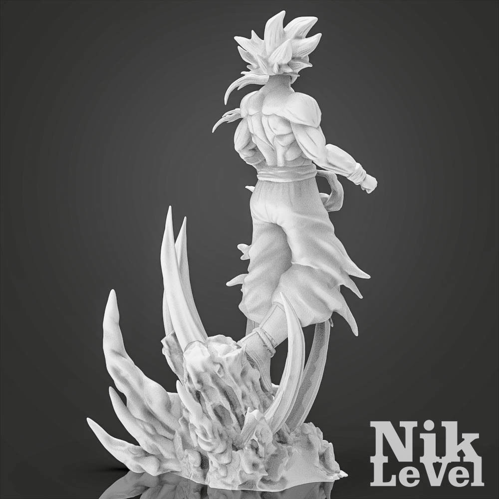 Son Goku Ultra Instict Dragon Ball 3D Printable 3D print model_15