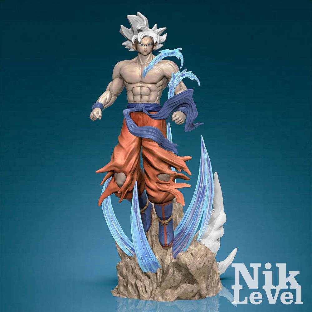Son Goku Ultra Instict Dragon Ball 3D Printable 3D print model_3