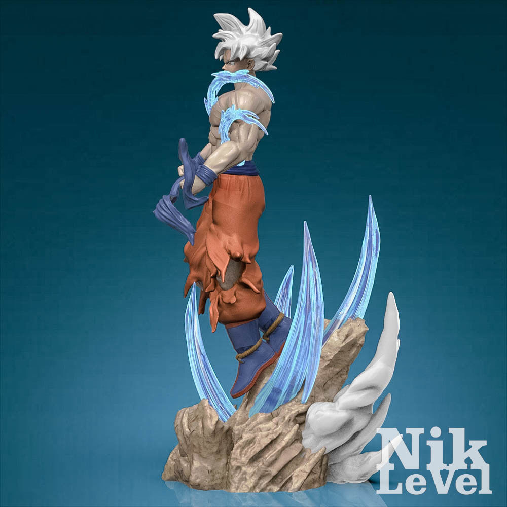 Son Goku Ultra Instict Dragon Ball 3D Printable 3D print model_10
