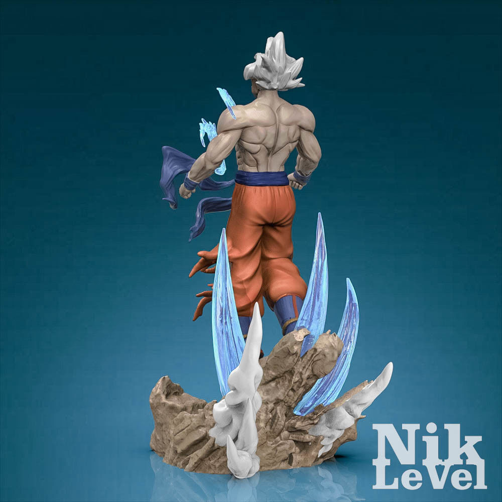 Son Goku Ultra Instict Dragon Ball 3D Printable 3D print model_4