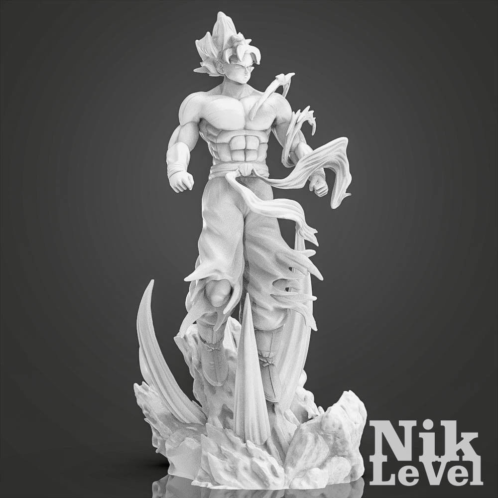 Son Goku Ultra Instict Dragon Ball 3D Printable 3D print model_18