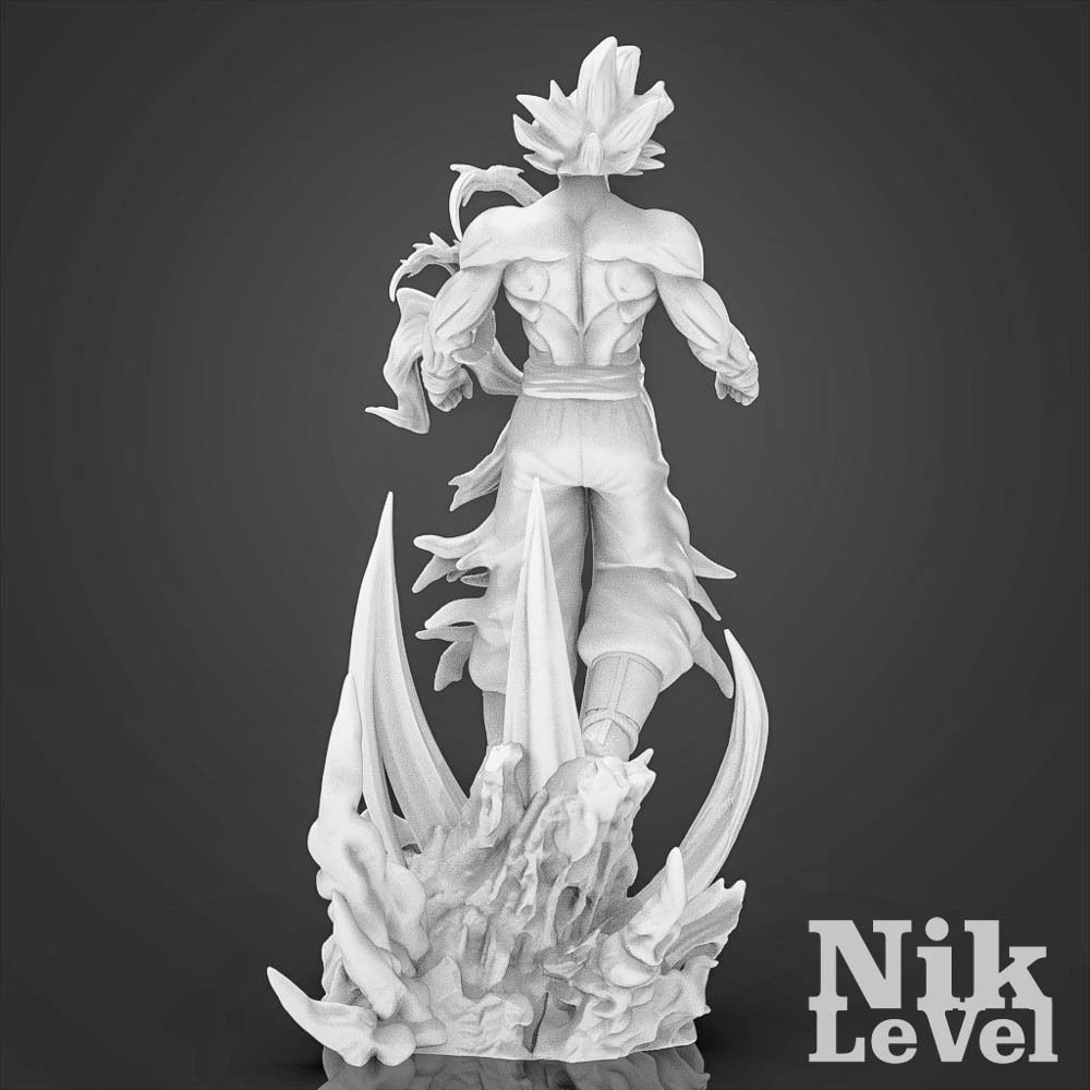 Son Goku Ultra Instict Dragon Ball 3D Printable 3D print model_14
